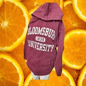 Ouray Bloomsburg University 1839 Burgundy‎ Pullover Hoodie Sweatshirt College M